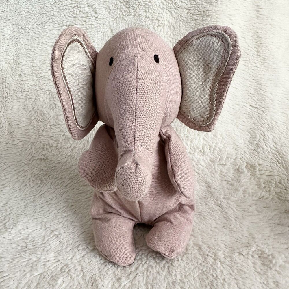 Aurora World Elephant Mauve Pink Plush 7” Mable Stuffed Animal Toy